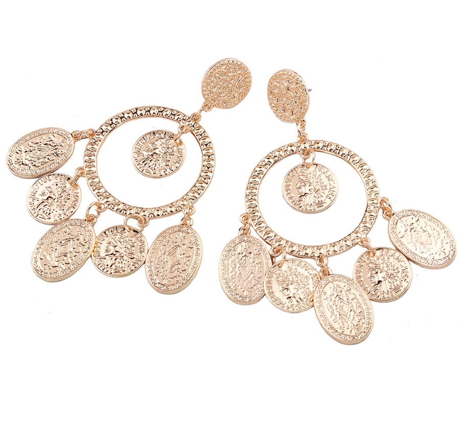 Glam Gold Statement Earrings
