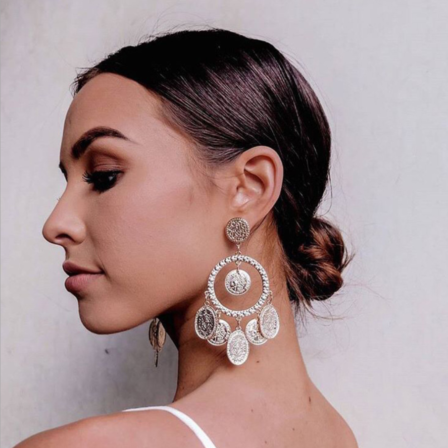 Glam Gold Statement Earrings
