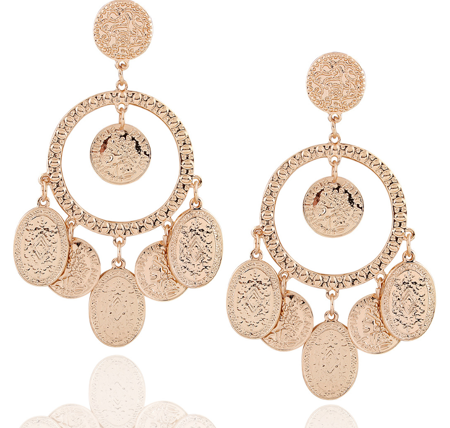 Glam Gold Statement Earrings